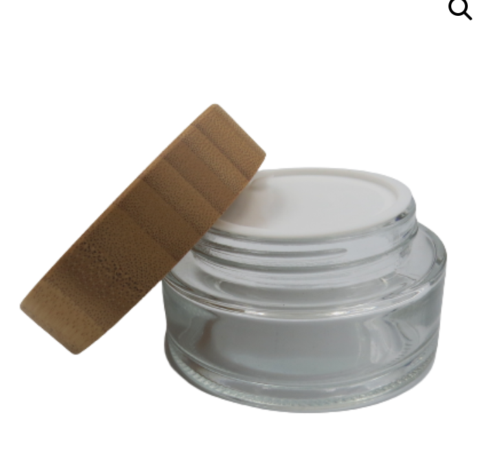 Glass Jar with Bamboo Lid - Custom Packaging x50 - SOUL VIDA WHOLESALE
