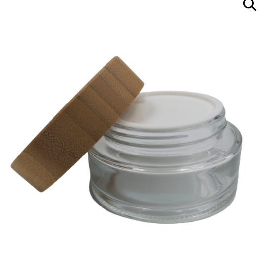 Glass Jar with Bamboo Lid - Custom Packaging x50 - SOUL VIDA WHOLESALE