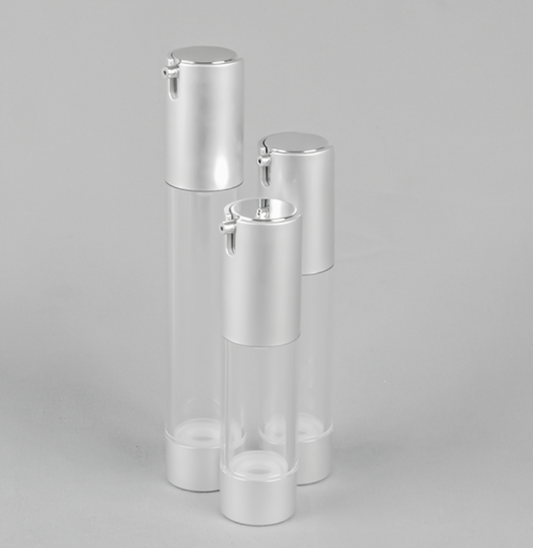 Pump Silver Bottles - Custom Packaging x10 - SOUL VIDA WHOLESALE