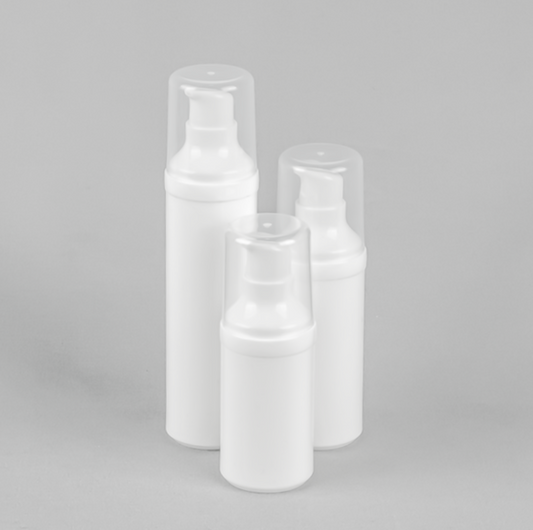 Plastic White PET Pump Bottles - Custom Packaging x10 - SOUL VIDA WHOLESALE